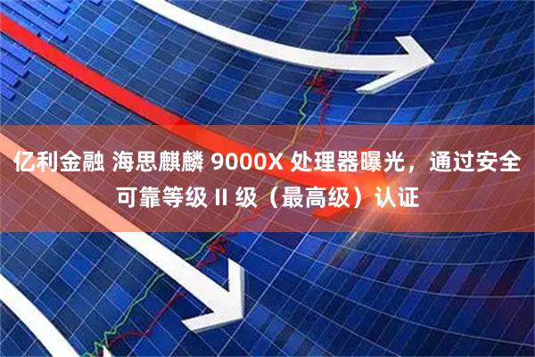 亿利金融 海思麒麟 9000X 处理器曝光，通过安全可靠等级 II 级（最高级）认证