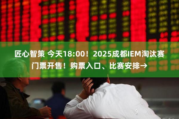 匠心智策 今天18:00！2025成都IEM淘汰赛门票开售！购票入口、比赛安排→