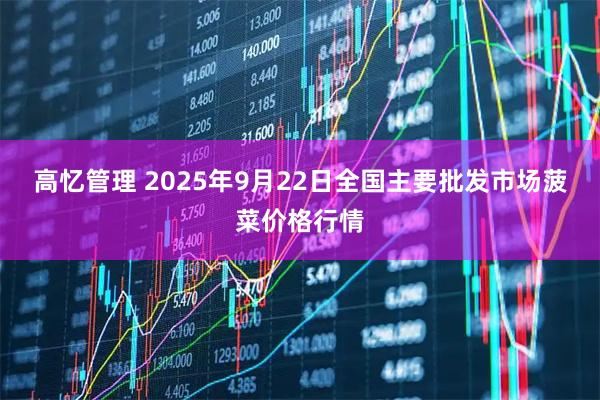 高忆管理 2025年9月22日全国主要批发市场菠菜价格行情