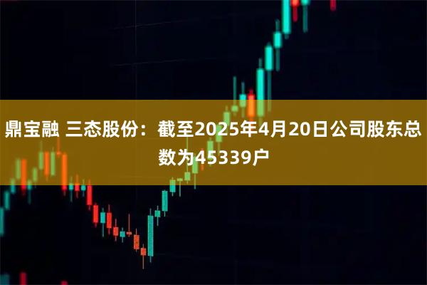 鼎宝融 三态股份：截至2025年4月20日公司股东总数为45339户